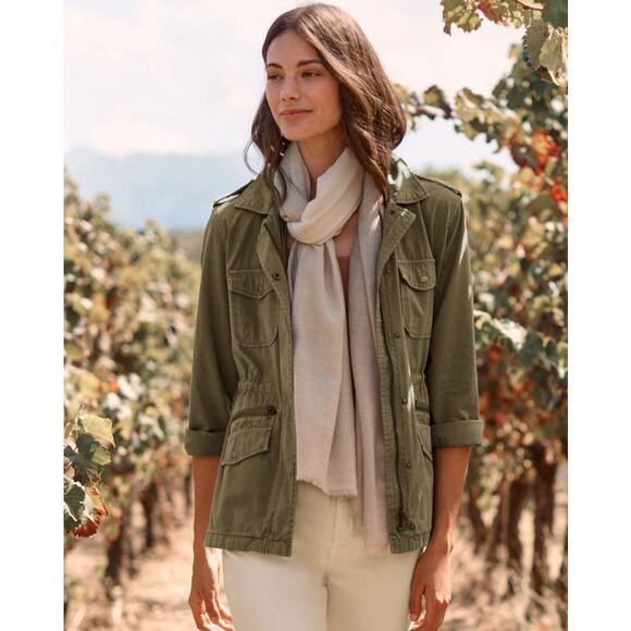 Velvet by Graham & Spencer Jackets & Blazers - Velvet by Graham & Spencer Khaki Green "Ruby" Utility Jacket Women 4P